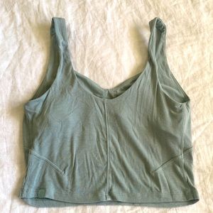Lululemon ribbed cropped tank size 8